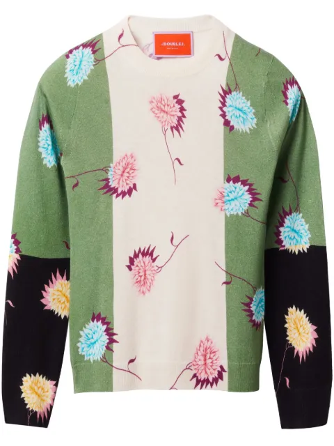 La DoubleJ suéter con estampado floral