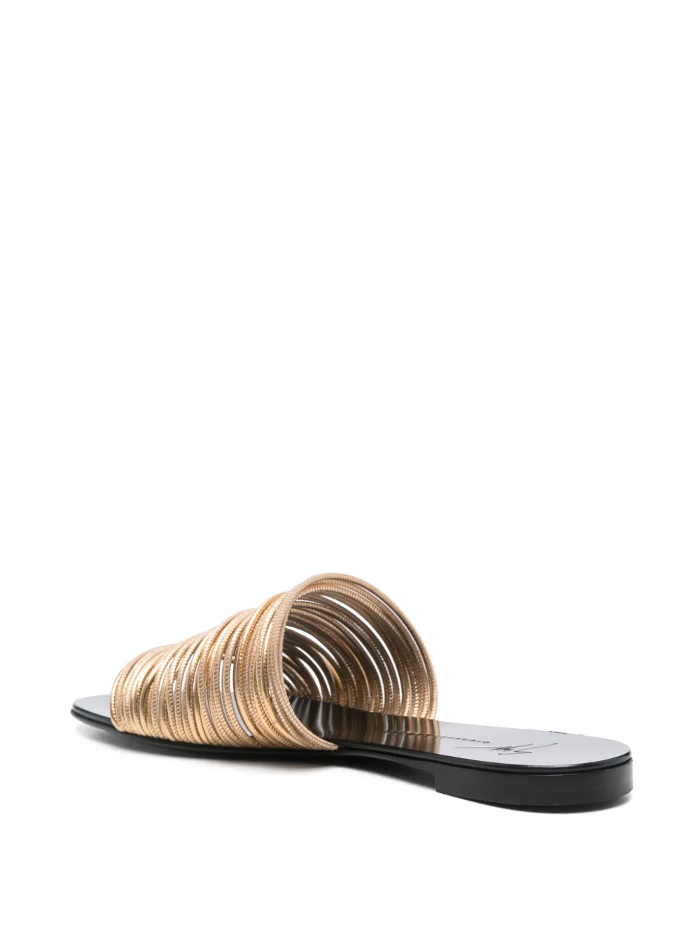 Giuseppe Zanotti Slippers met meerdere bandjes Goud