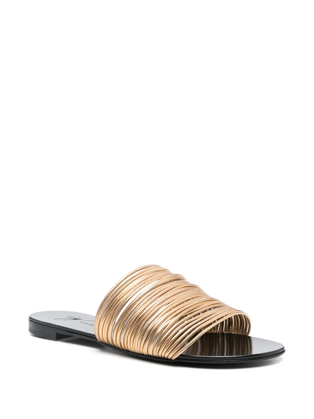 Giuseppe Zanotti Slippers met meerdere bandjes - Goud