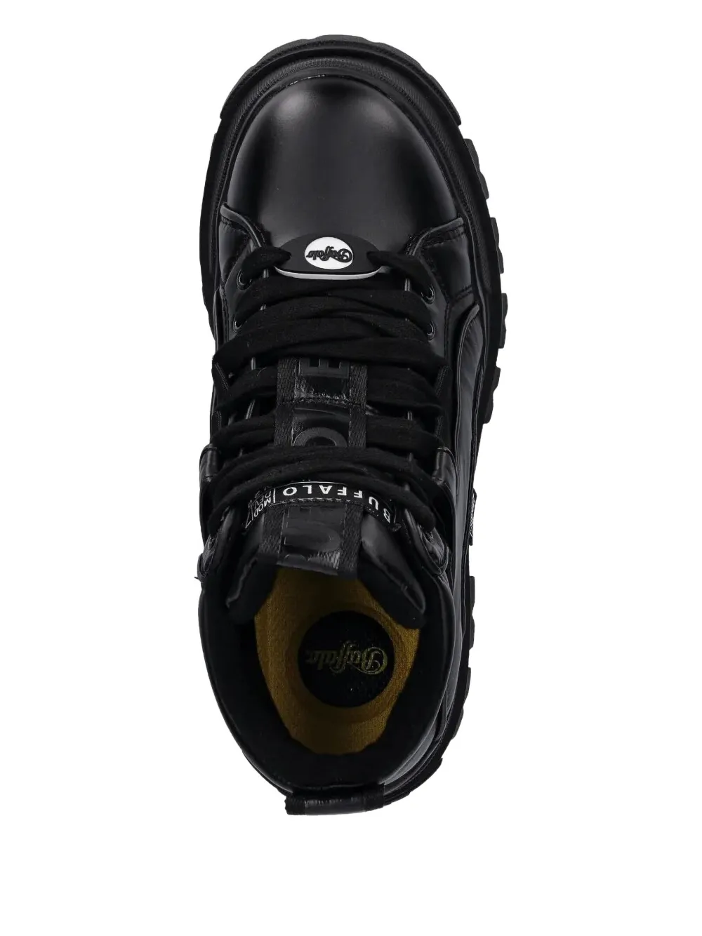 Buffalo chunky-sole platform boots Black