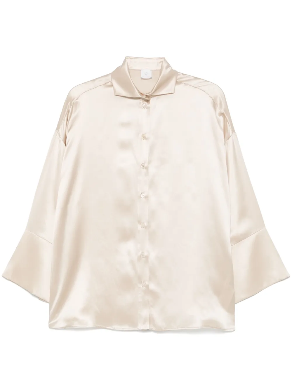 plain silk shirt