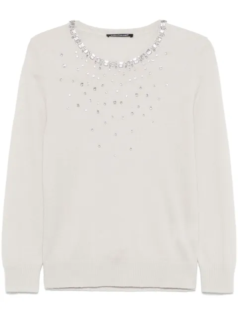 Luisa Cerano rhinestoned sweater