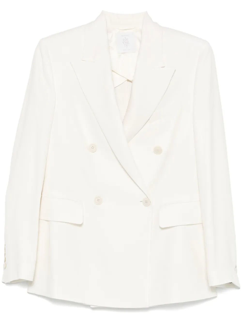 Eleventy Blazer met dubbele rij knopen Wit
