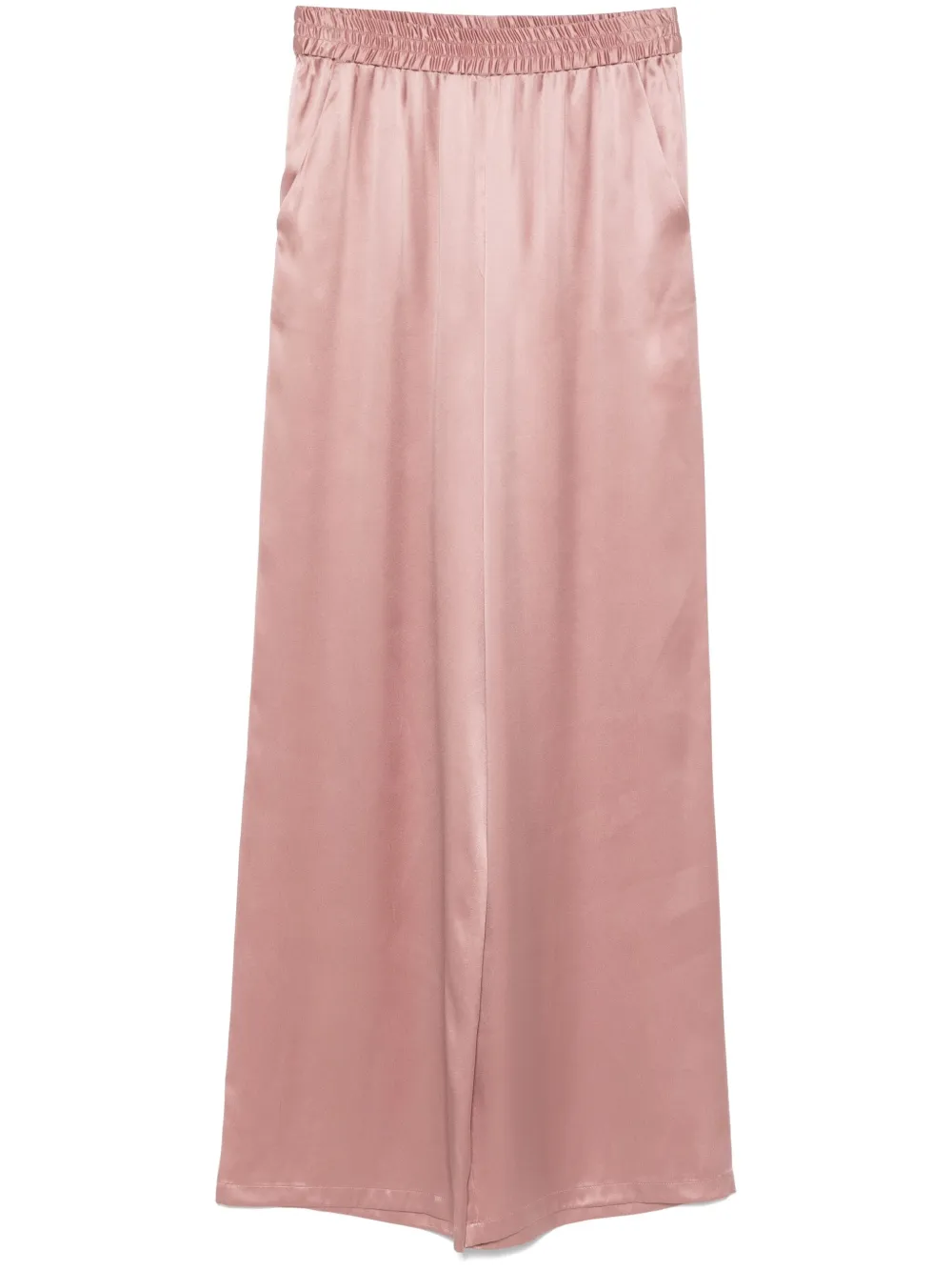 plain silk trousers