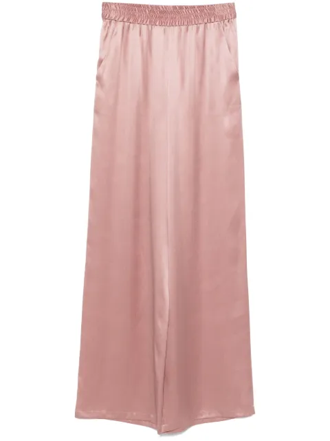 Eleventy plain silk trousers