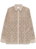 Eleventy cut-out shirt - Neutrals