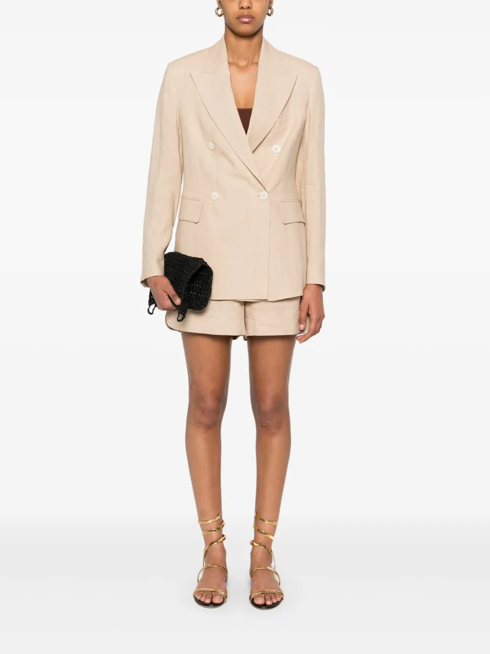 Eleventy Linnen blazer - Beige