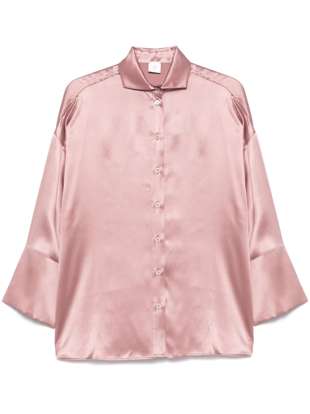 plain silk shirt