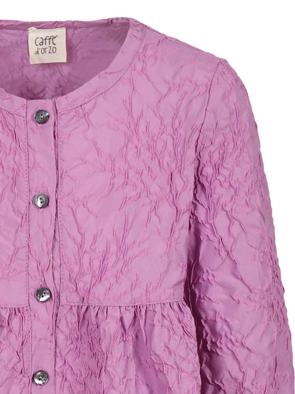 Caffe' D'orzo Jurk met textuur Paars