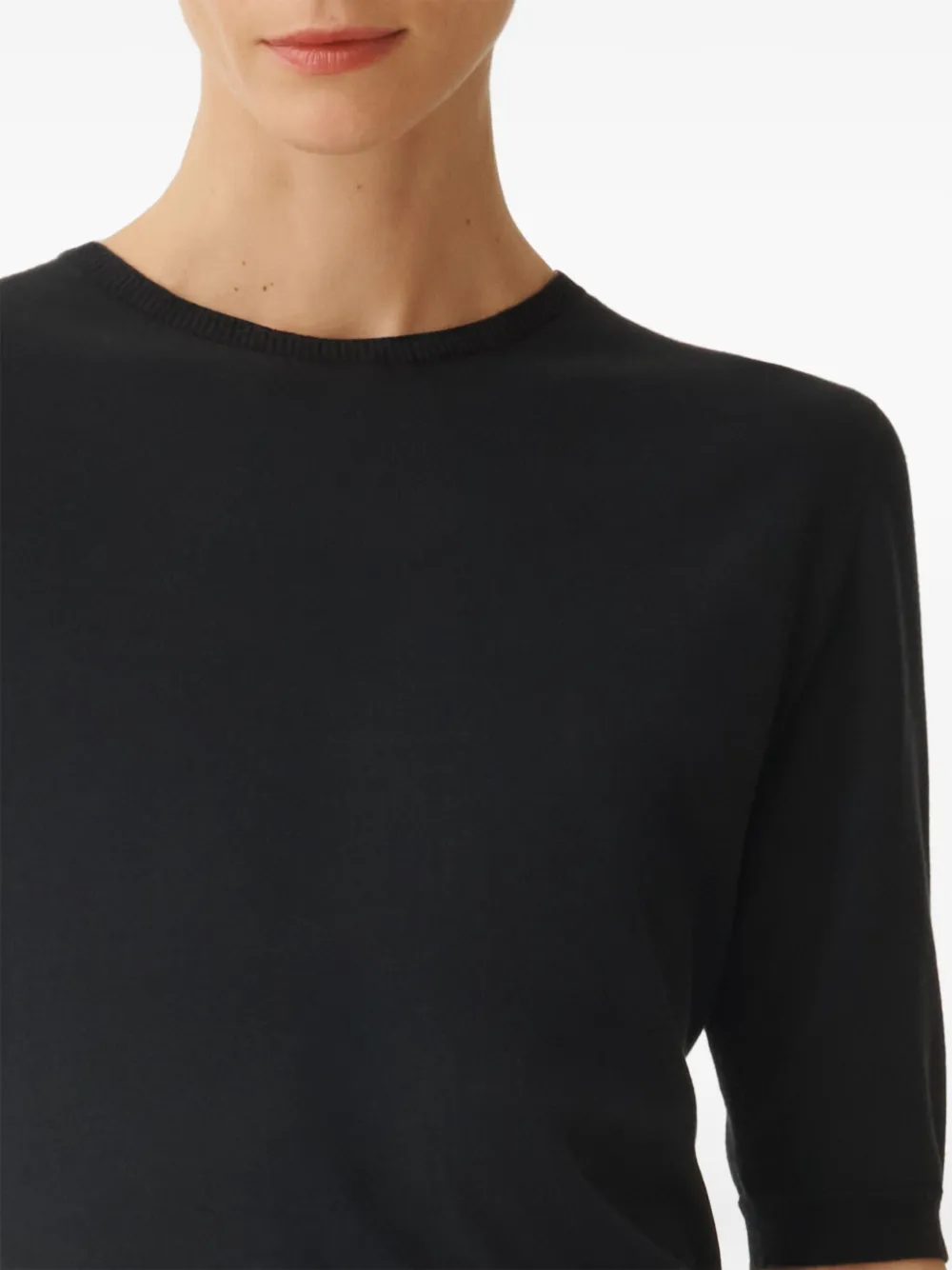 Fabiana Filippi T-shirt met ronde hals Zwart