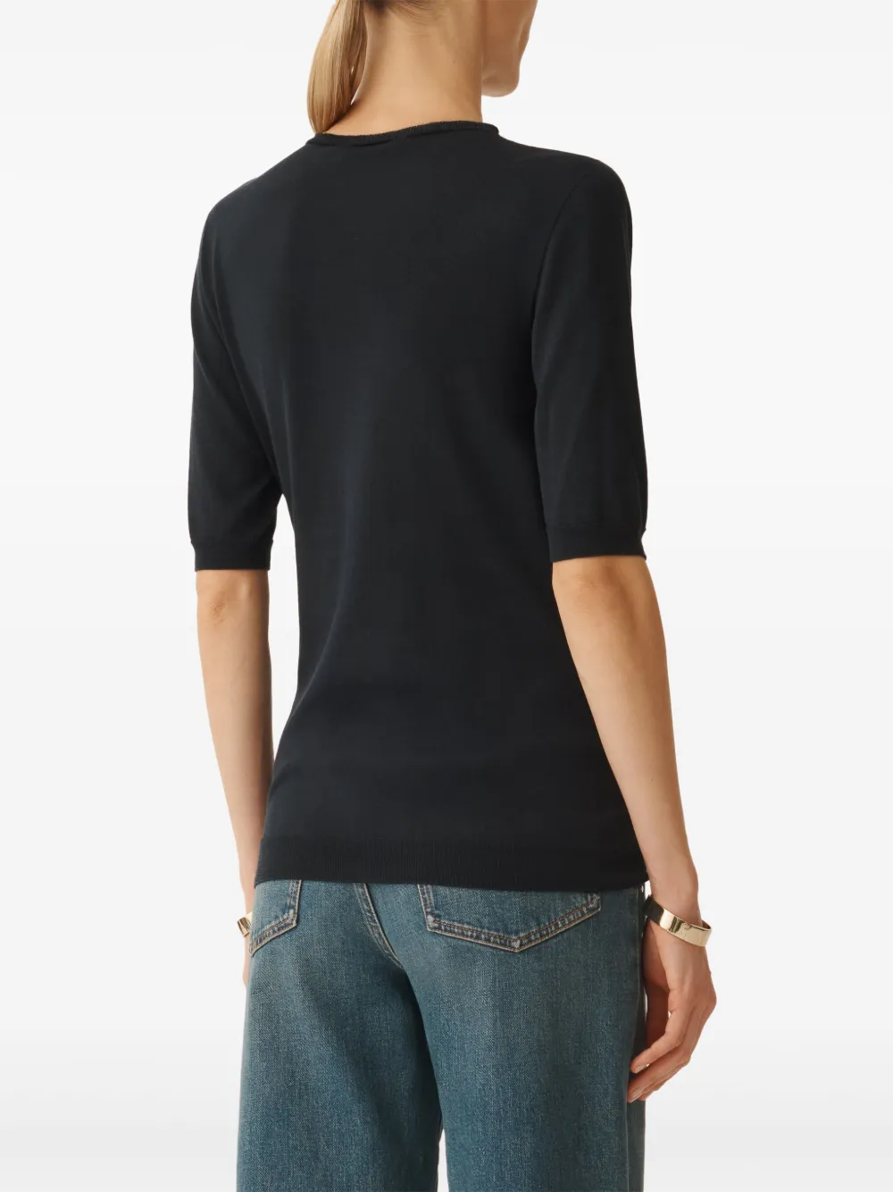 Fabiana Filippi T-shirt met ronde hals Zwart