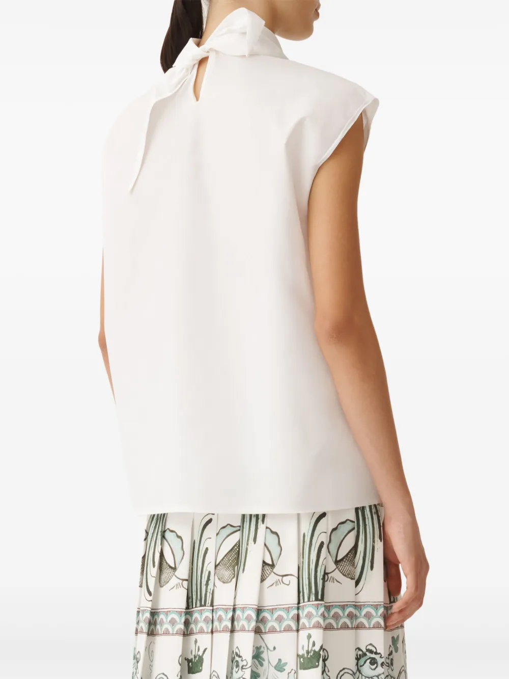 Fabiana Filippi Blouse met halternek Wit