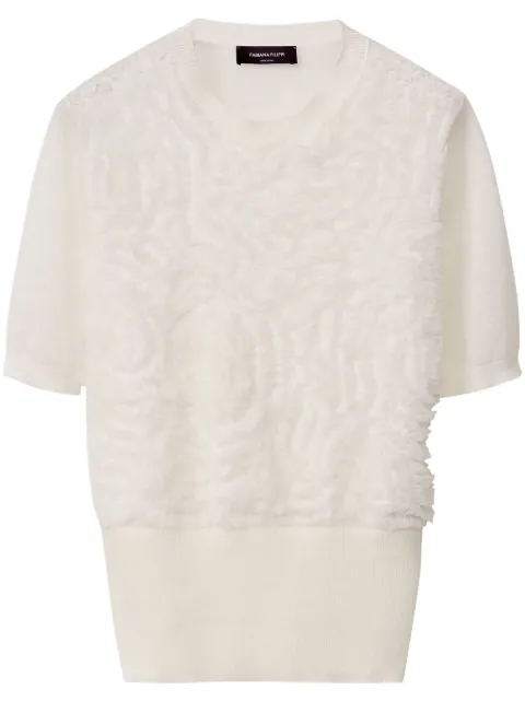 Fabiana Filippi ruffle-detail top