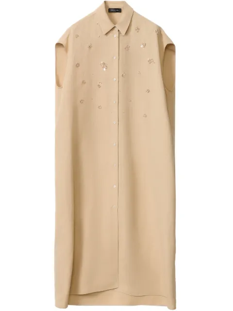 Fabiana Filippi vestido midi bordado con lentejuelas