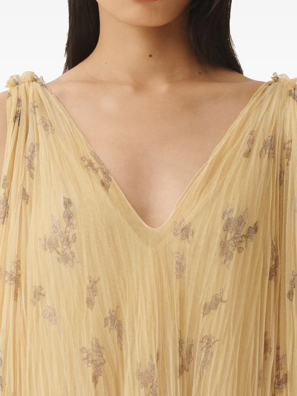 FABIANA FILIPPI TIE-FASTENING MIDI DRESS 