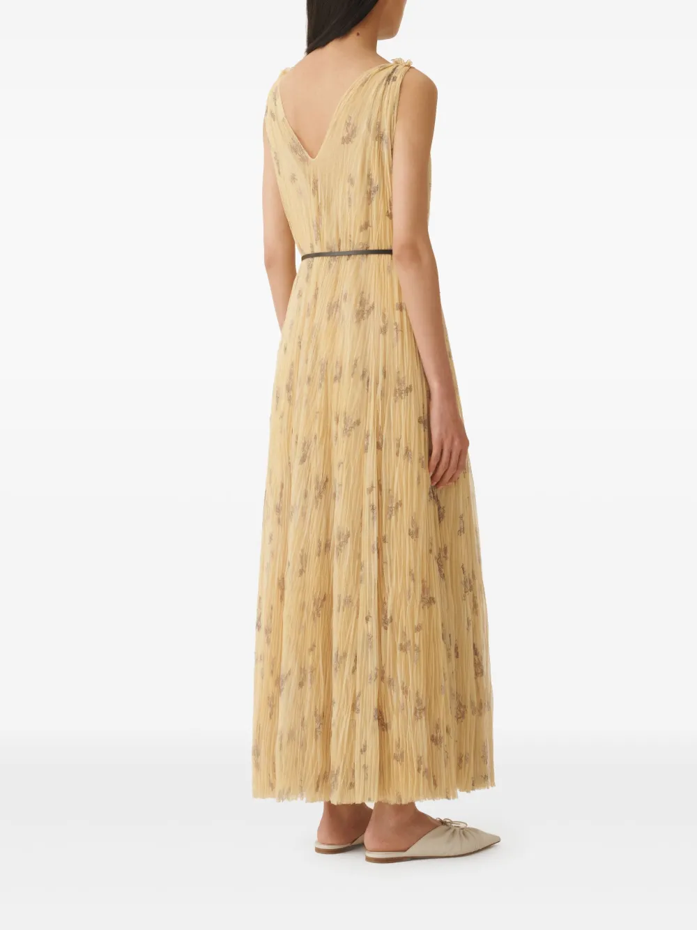 FABIANA FILIPPI TIE-FASTENING MIDI DRESS 