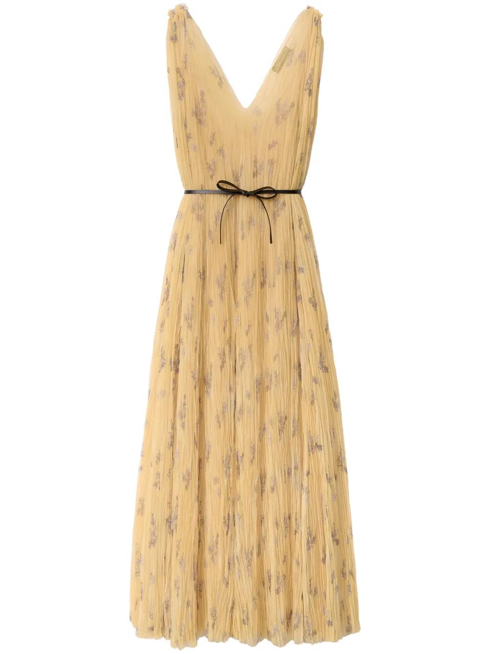 Fabiana Filippi Midi-jurk met striksluiting Geel