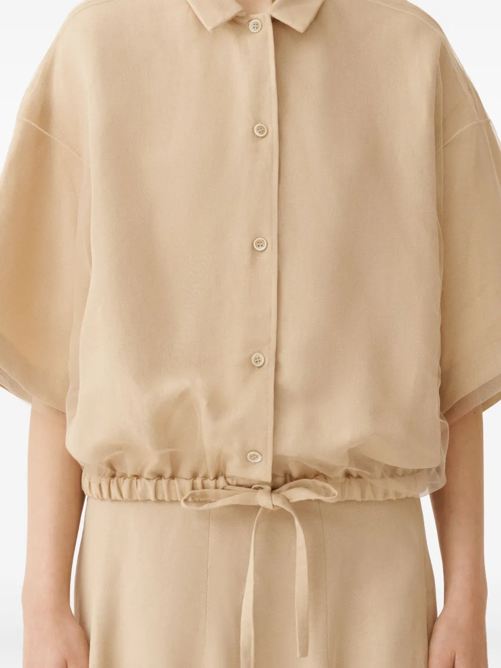 Fabiana Filippi Button-down blouse Bruin