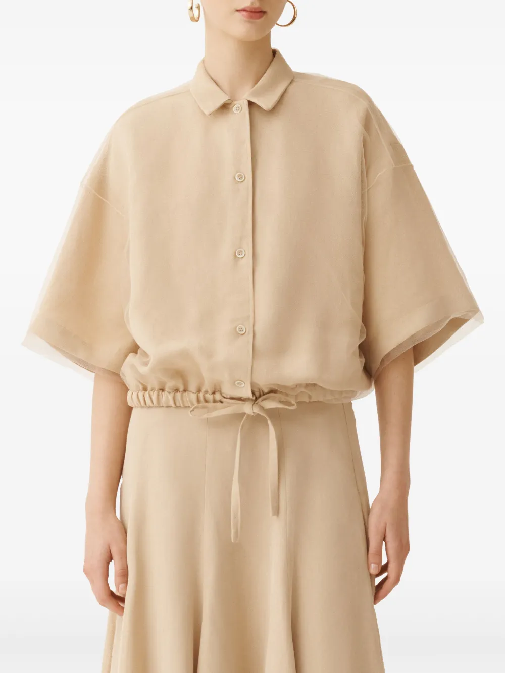 Fabiana Filippi Button-down blouse Bruin