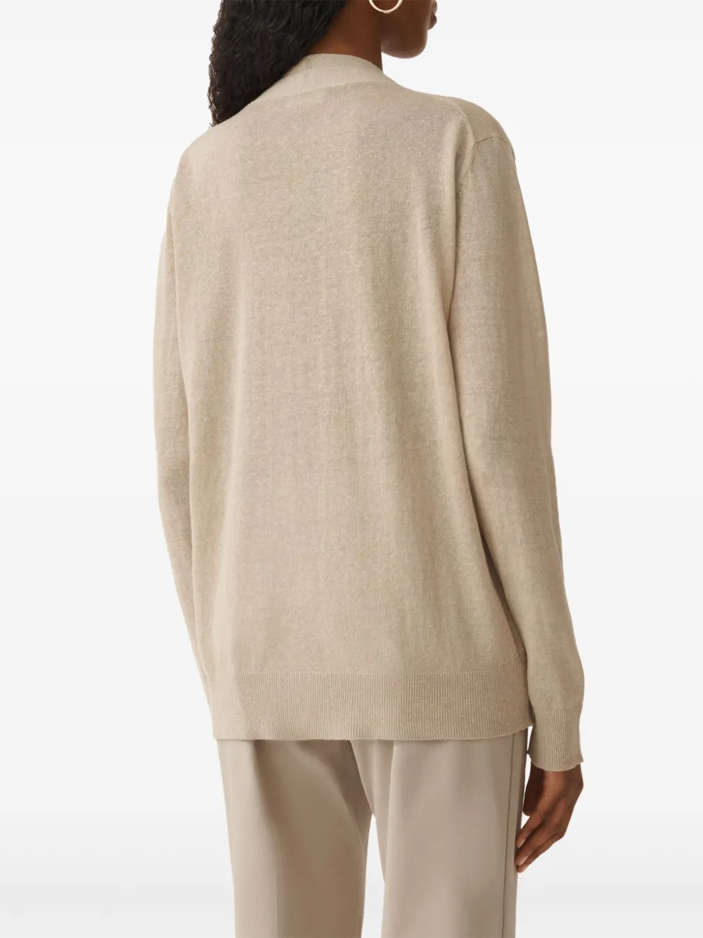 Fabiana Filippi Vest met V-hals Beige