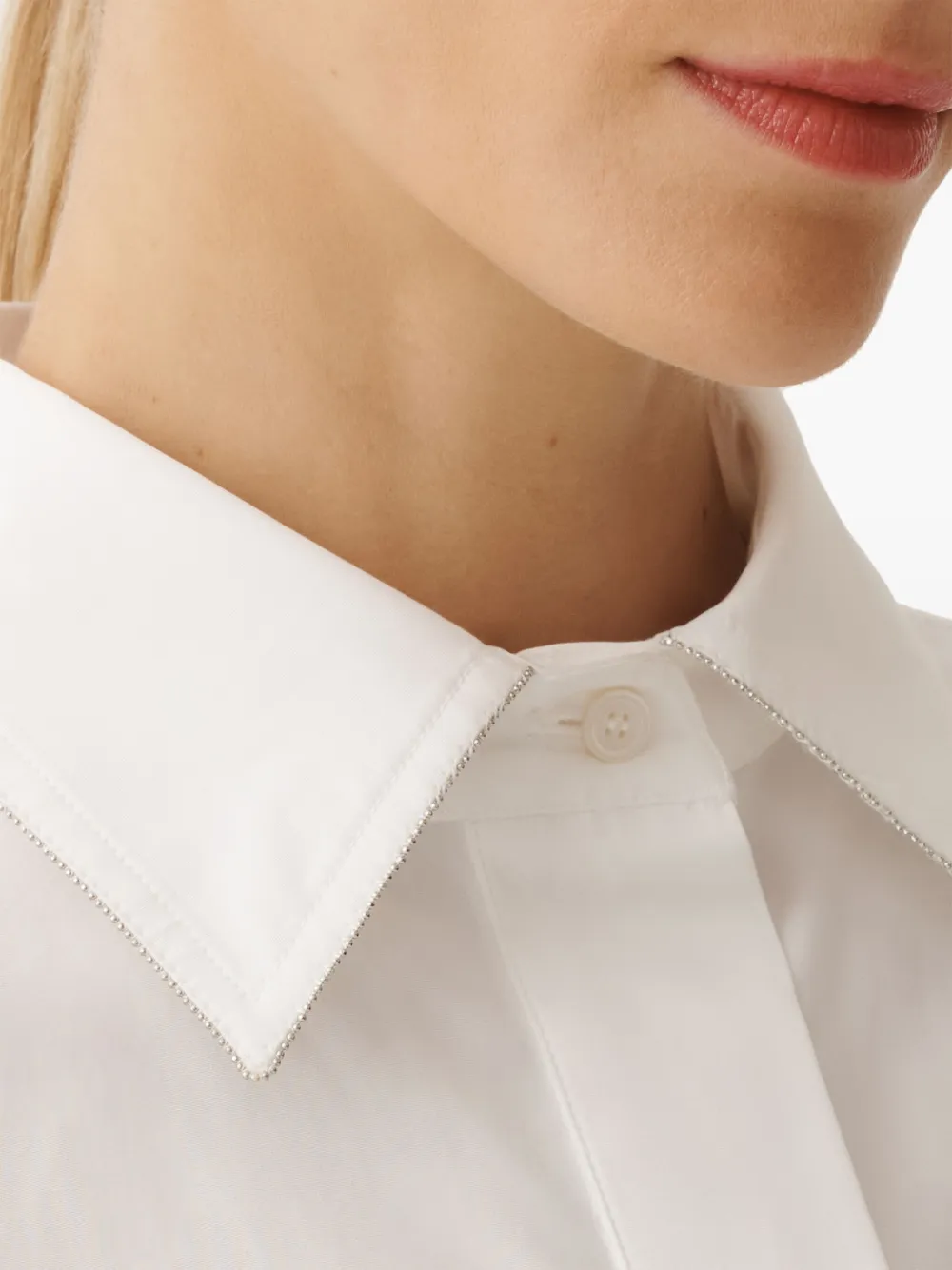 Fabiana Filippi Blouse met klassieke kraag Wit