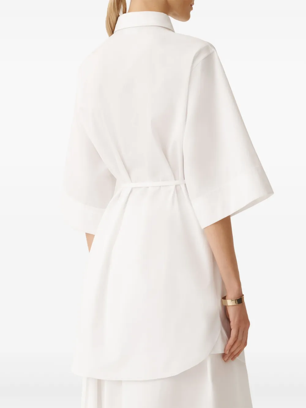 Fabiana Filippi Blouse met klassieke kraag Wit
