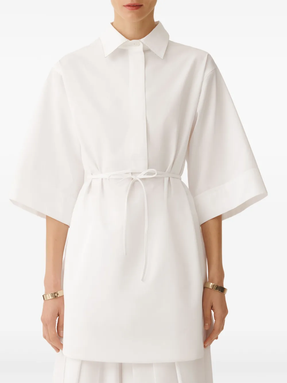 Fabiana Filippi Blouse met klassieke kraag Wit