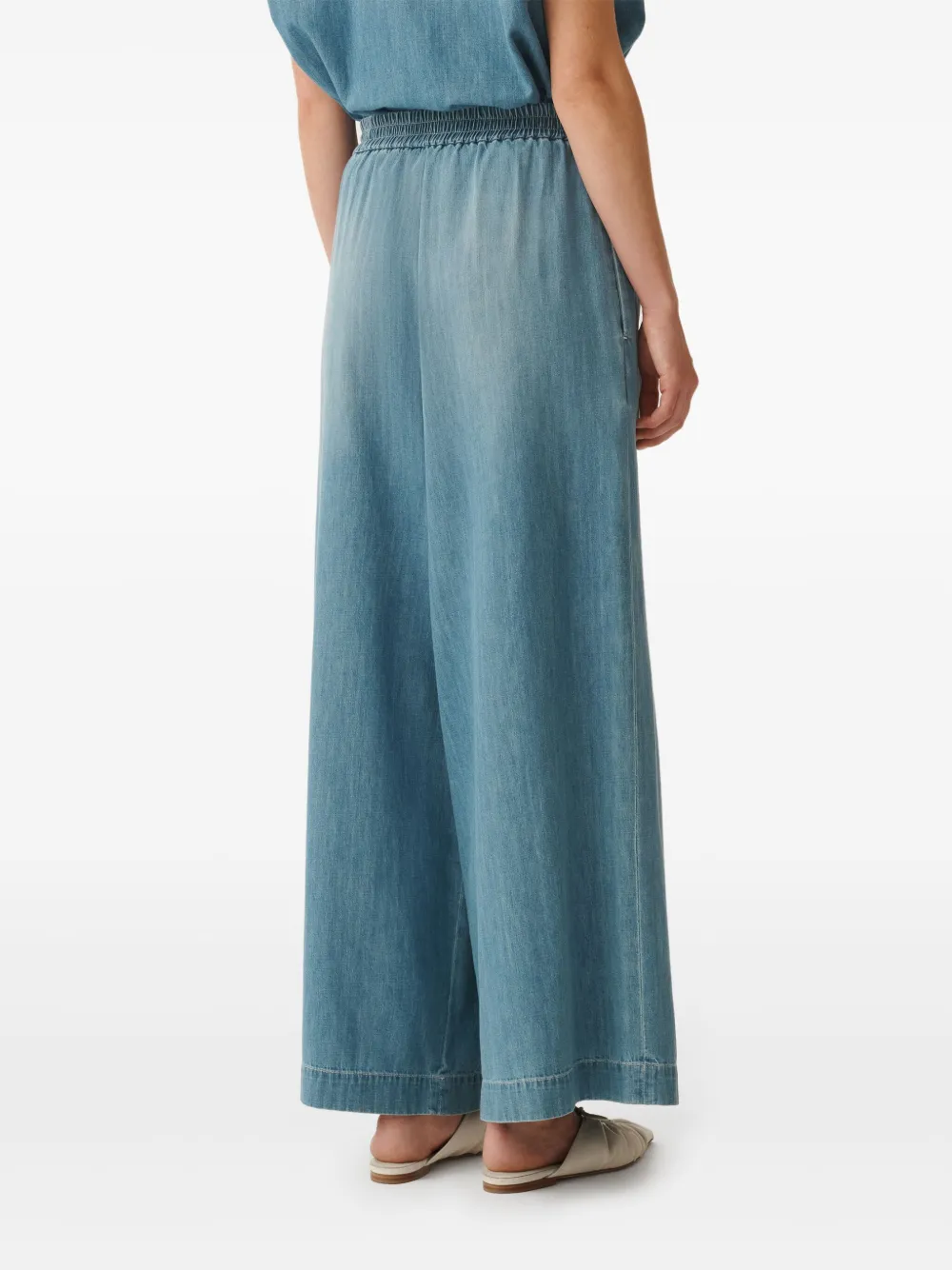 Fabiana Filippi Denim palazzo broek Blauw