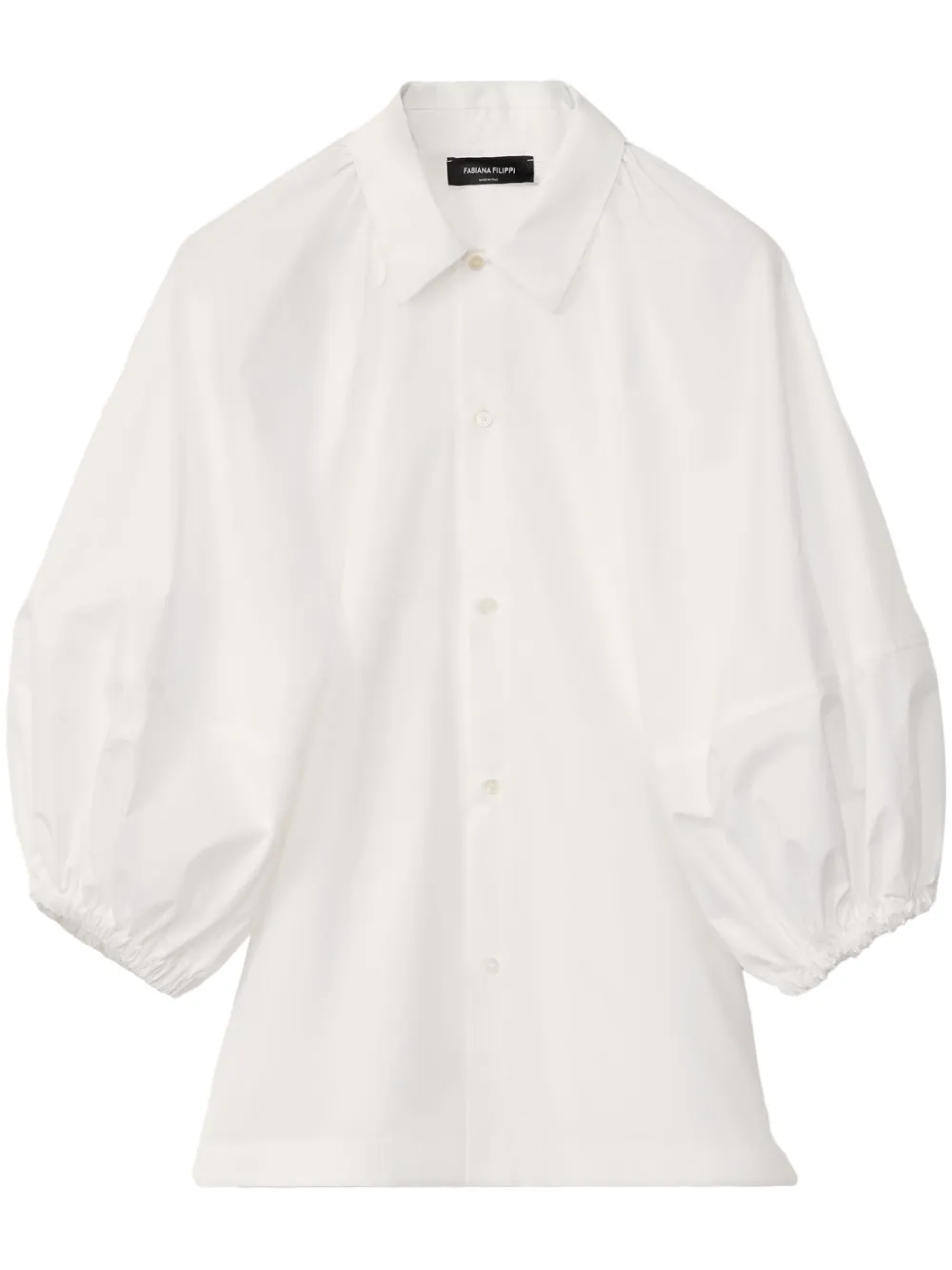 Fabiana Filippi Balloon Sleeves Blouse In White