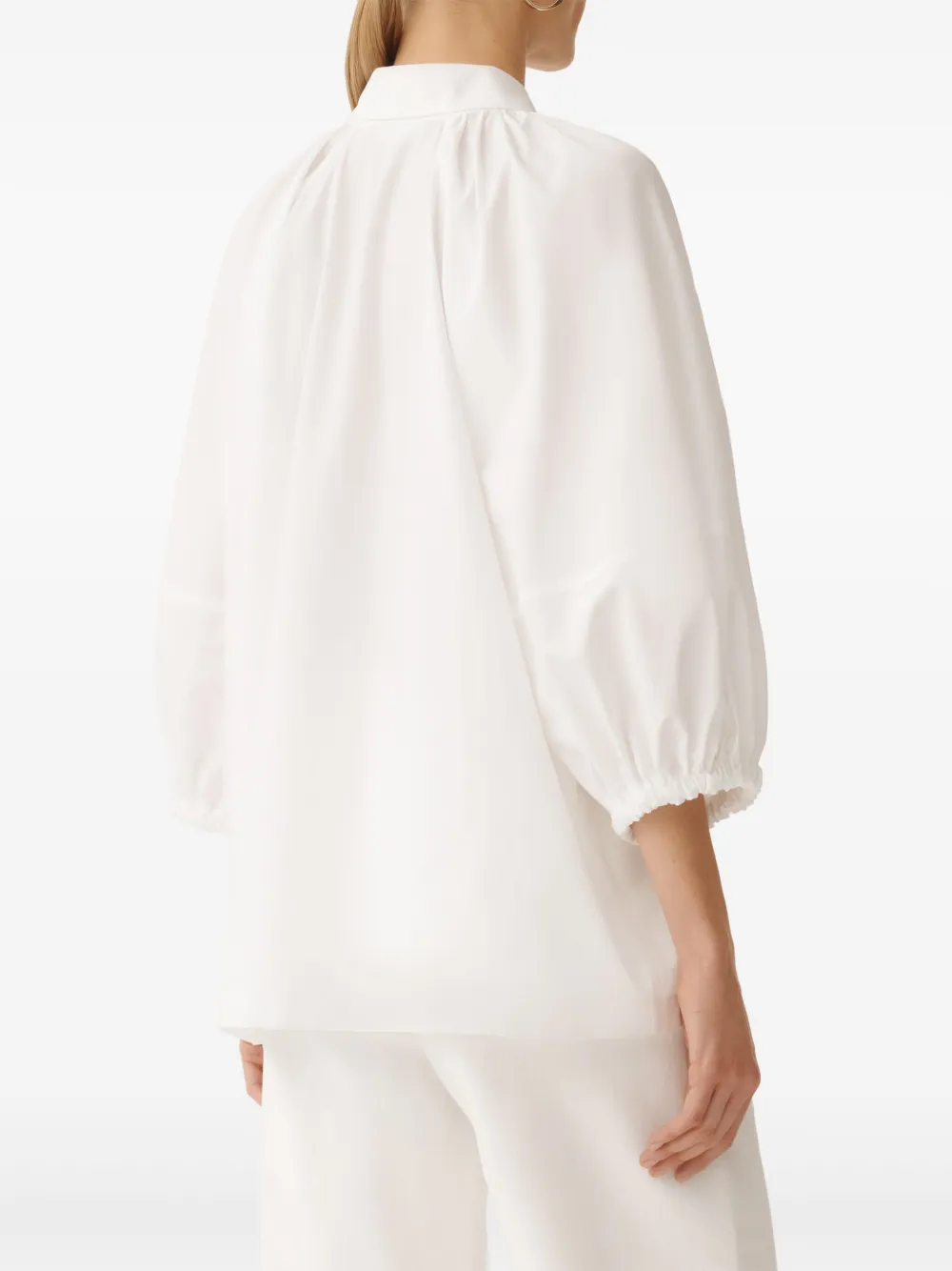 Fabiana Filippi Blouse met pofmouwen Wit