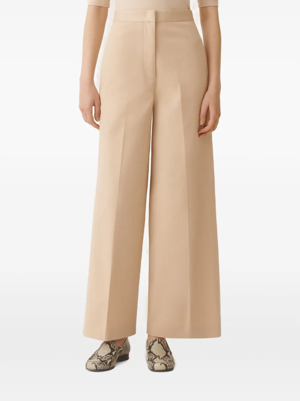 Fabiana Filippi Palazzo plooibroek Beige