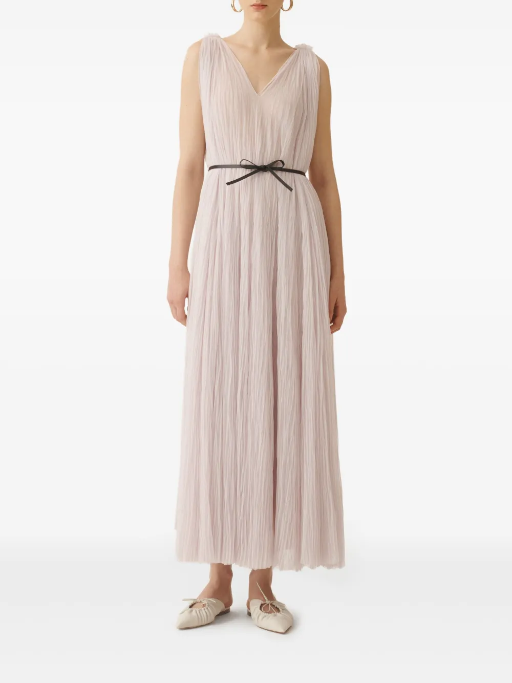 Fabiana Filippi Midi-jurk met striksluiting Roze