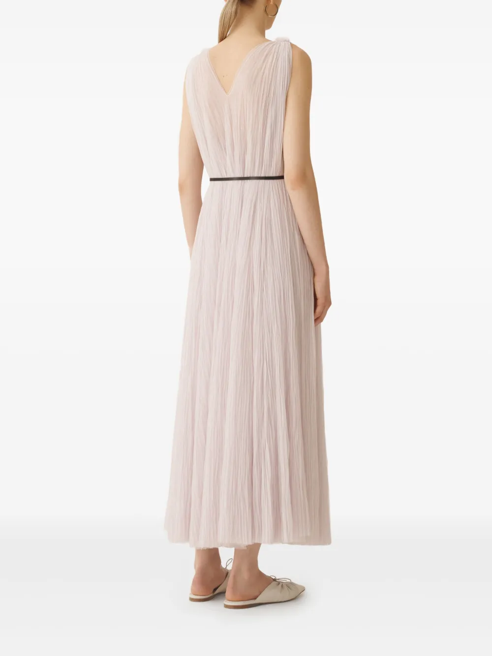 Fabiana Filippi Midi-jurk met striksluiting Roze