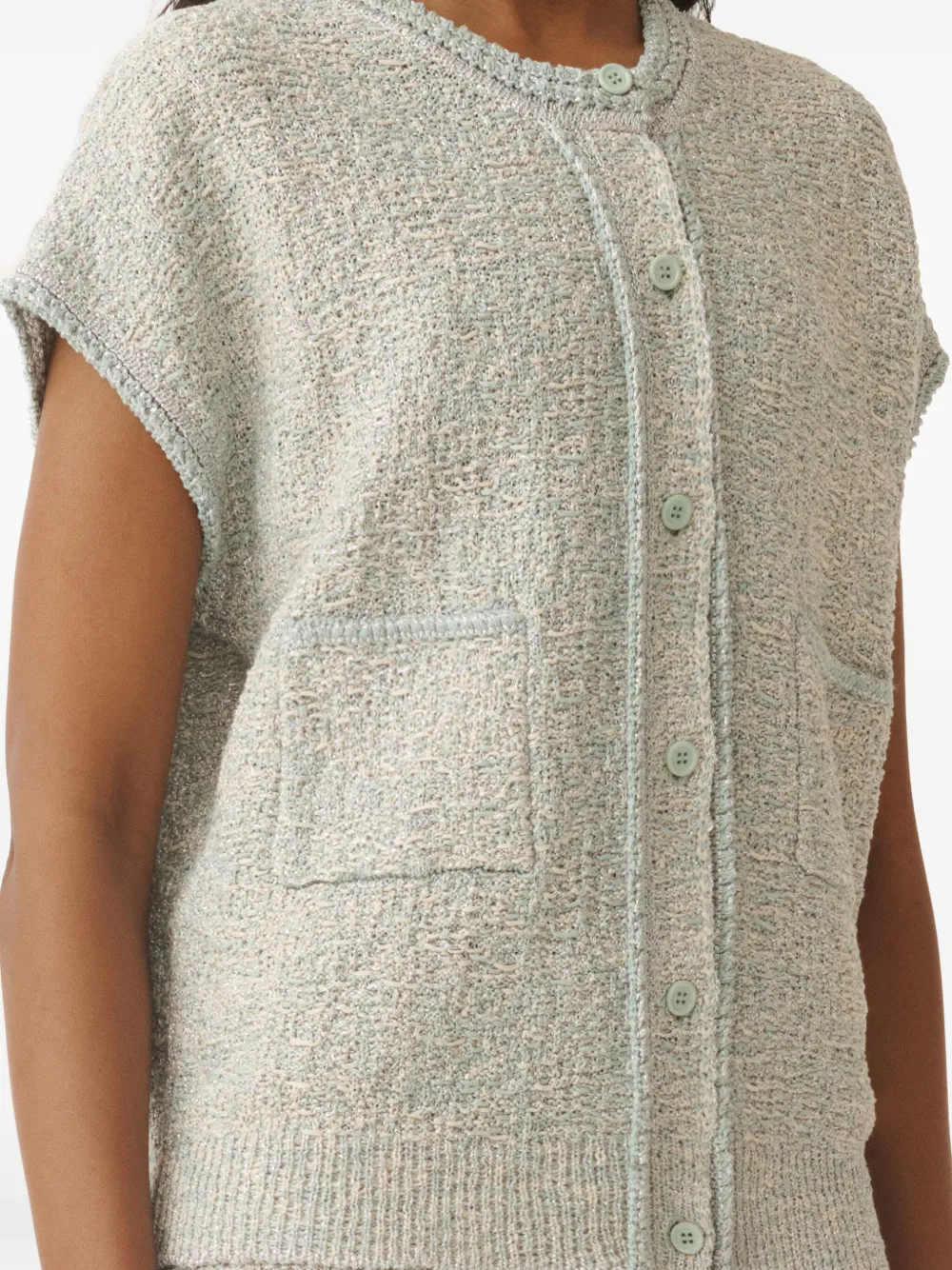 Fabiana Filippi Bouclé vest Blauw