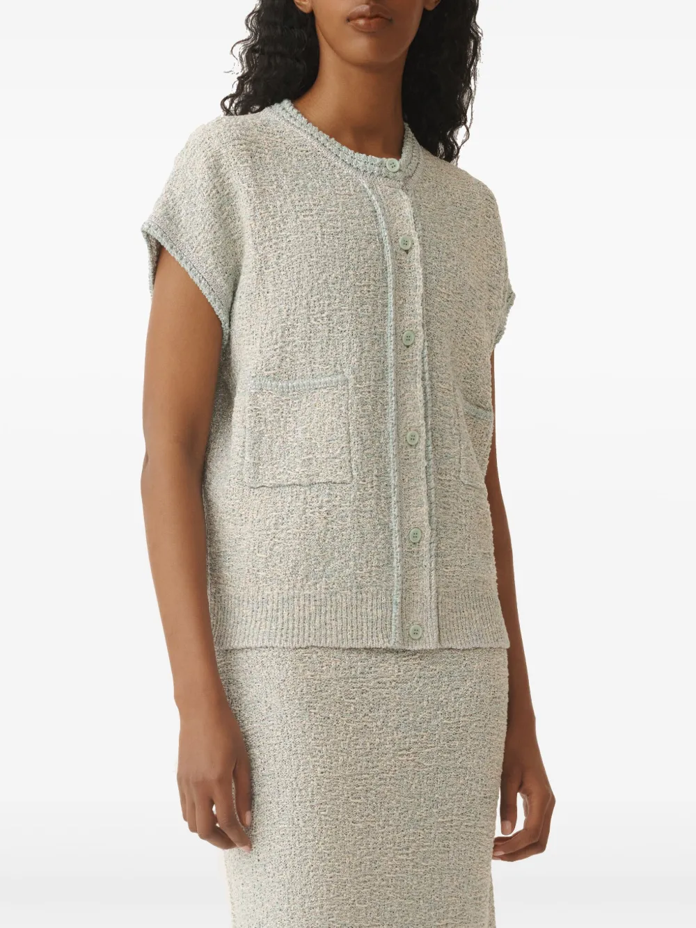 Fabiana Filippi Bouclé vest Blauw