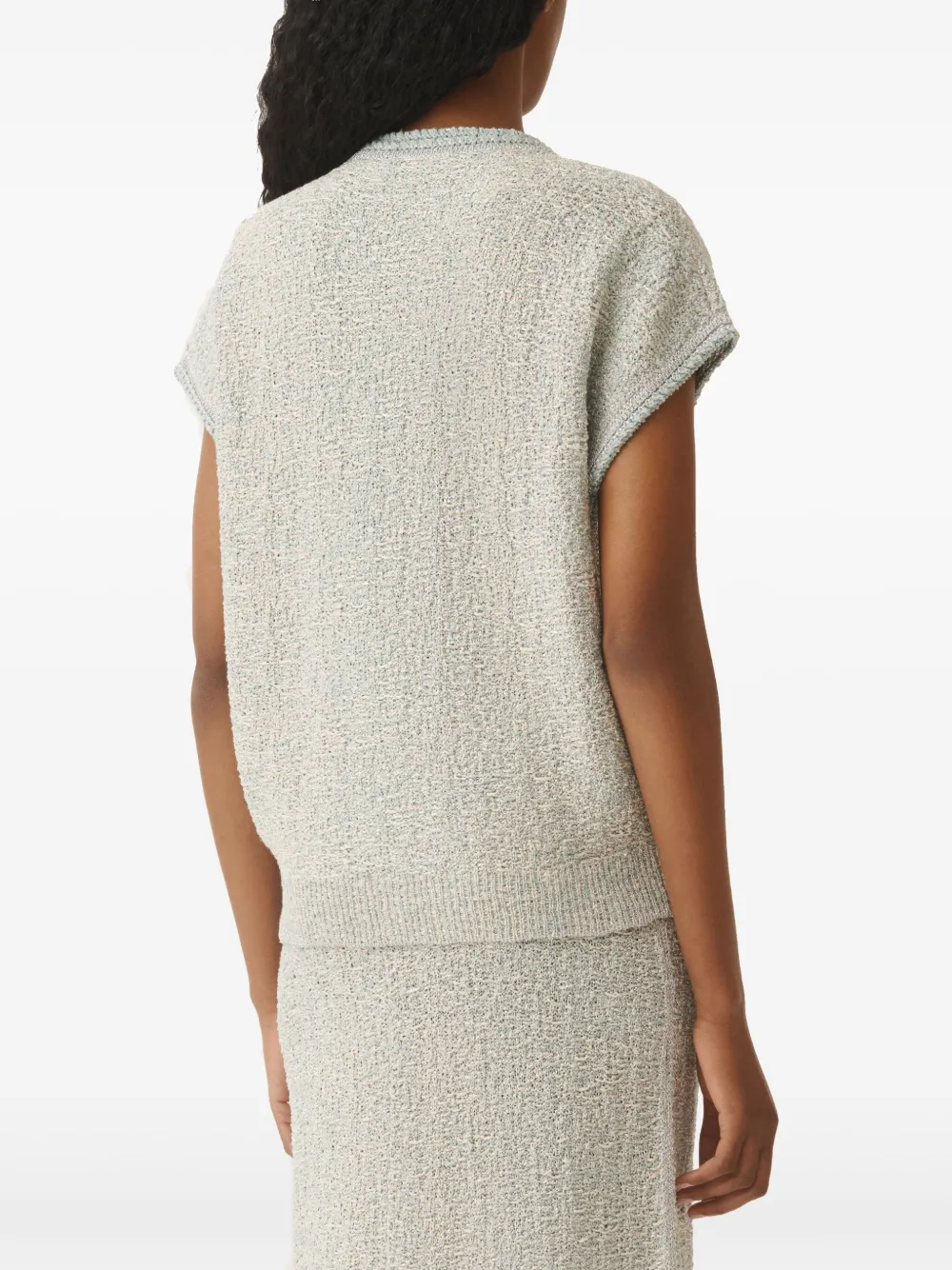 Fabiana Filippi Bouclé vest Blauw