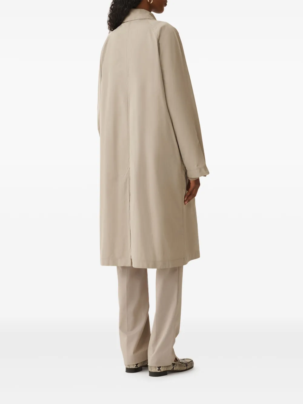 Fabiana Filippi Trenchcoat met puntkraag Beige