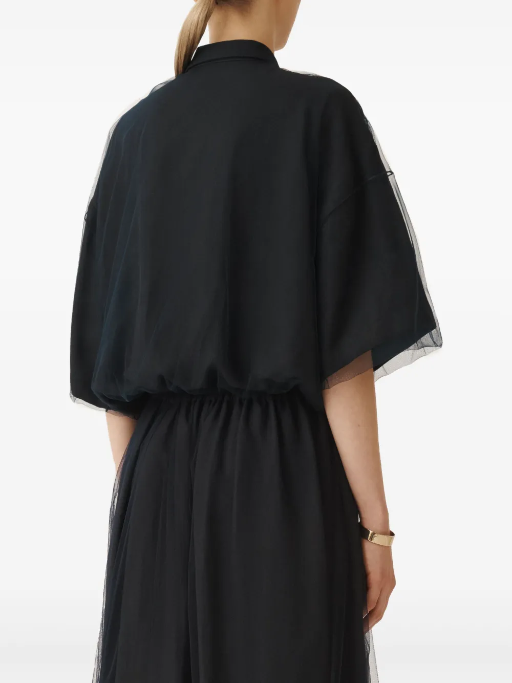 Shop Fabiana Filippi Button-down Shirt In Blue