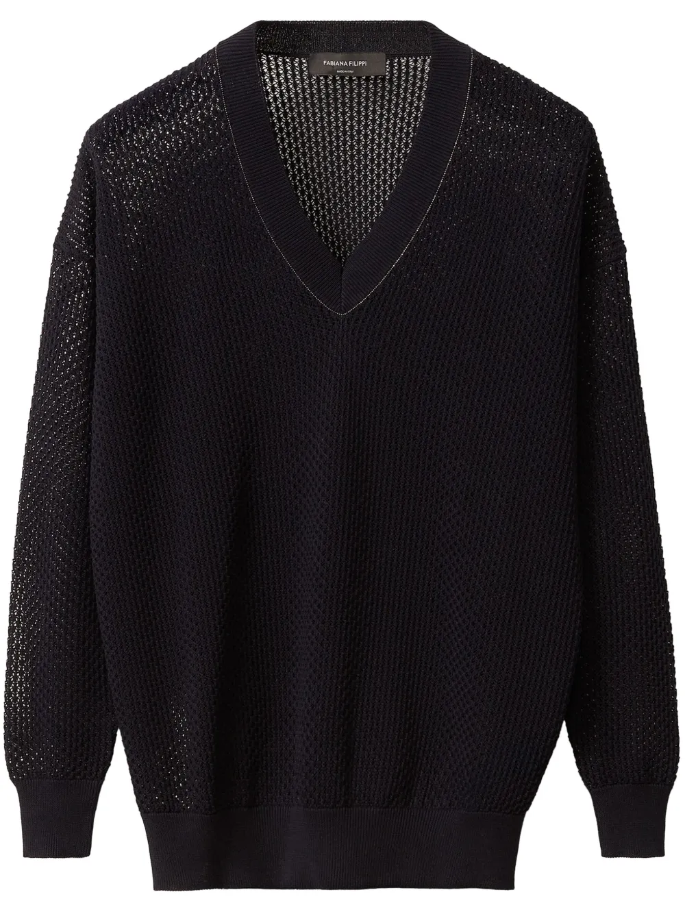 Fabiana Filippi open-knit sweater - Brown