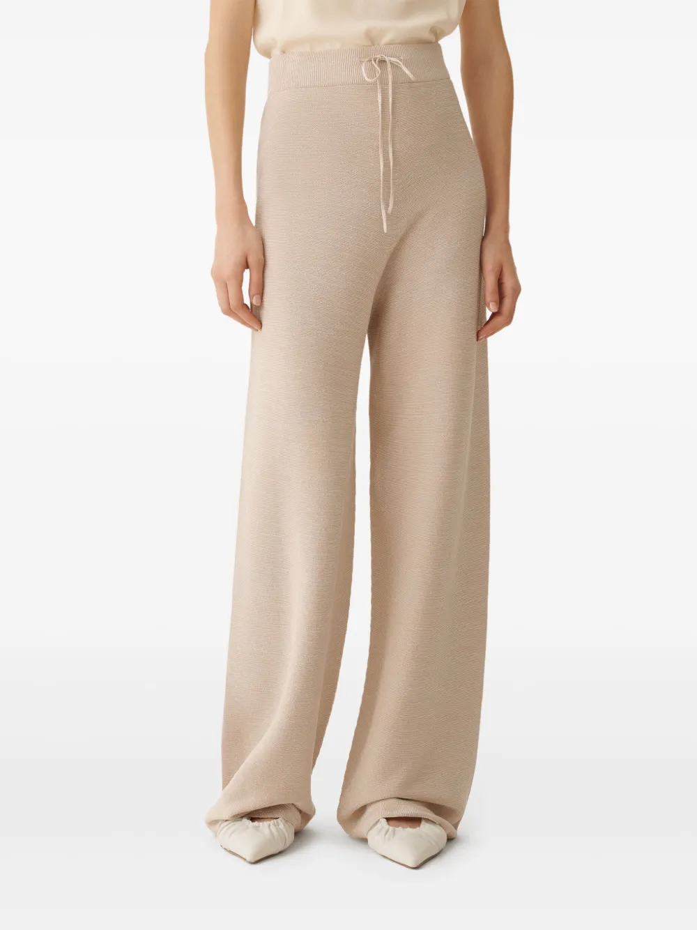 Fabiana Filippi Gebreide broek Bruin