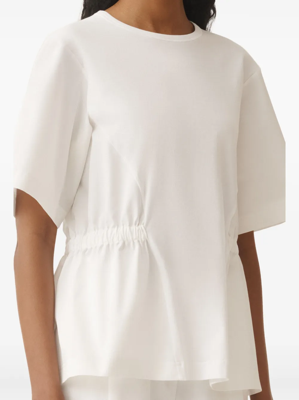 Fabiana Filippi T-shirt met elastische band Wit