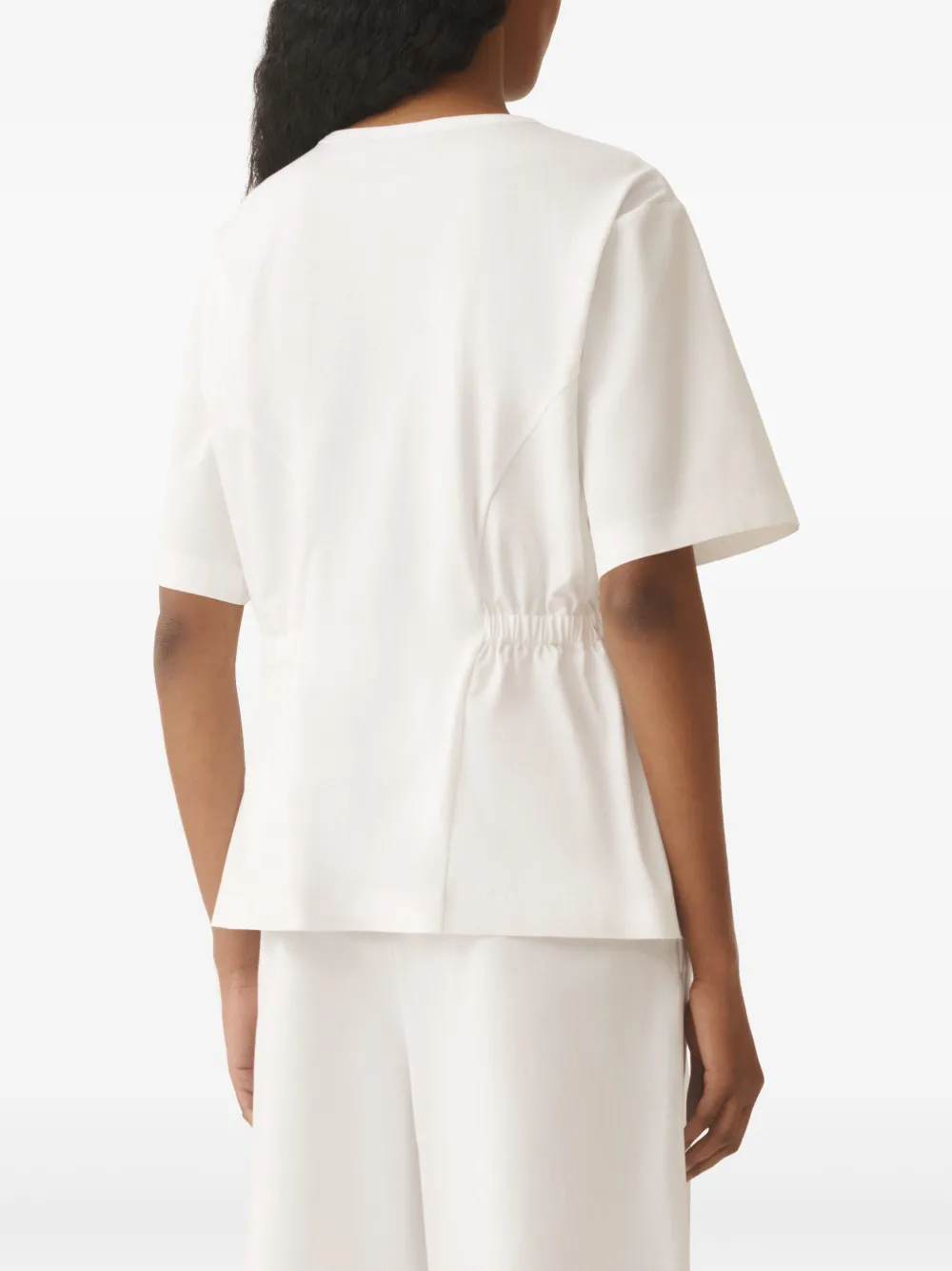 Fabiana Filippi T-shirt met elastische band Wit