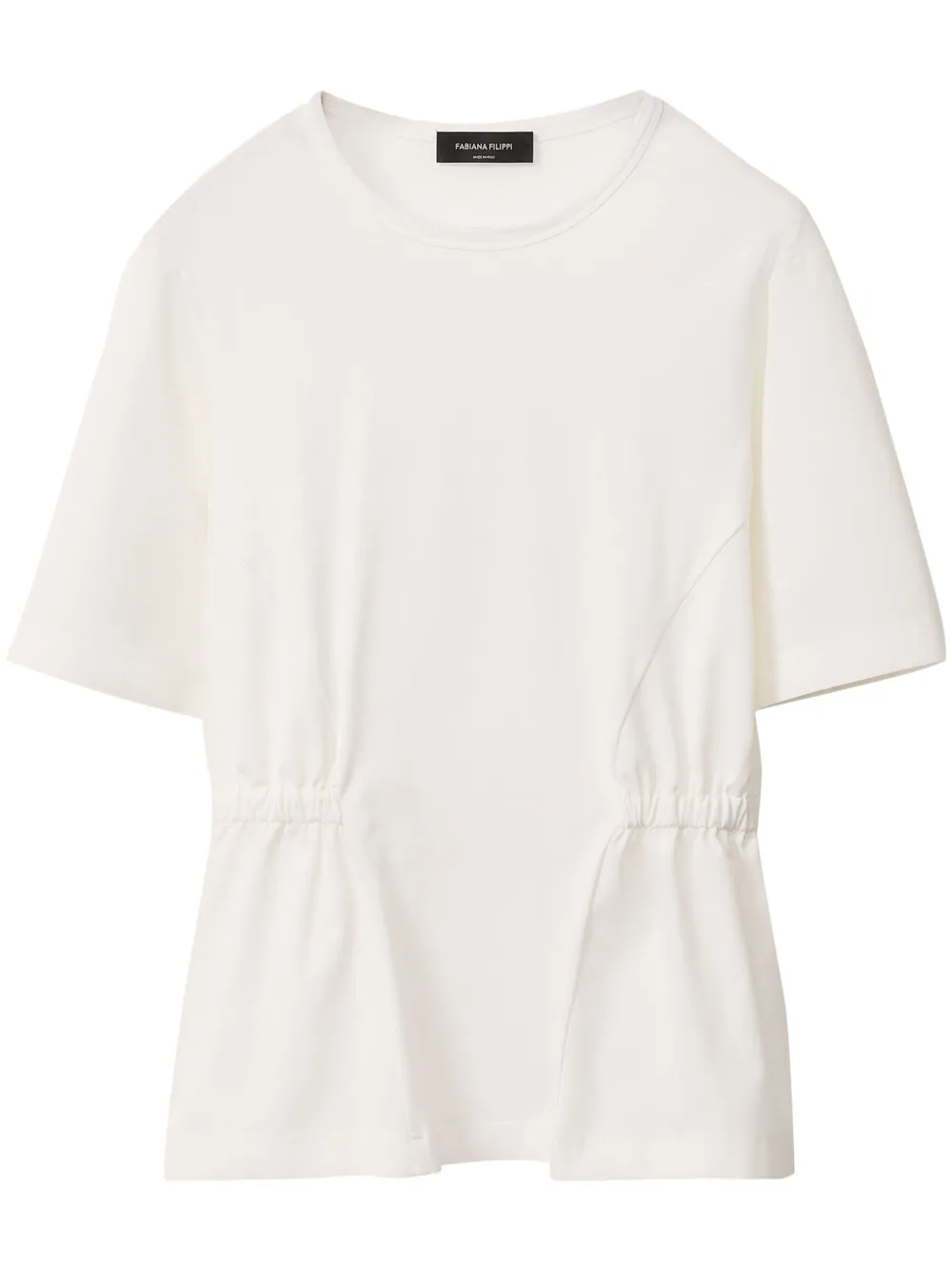 Fabiana Filippi T-shirt met elastische band Wit