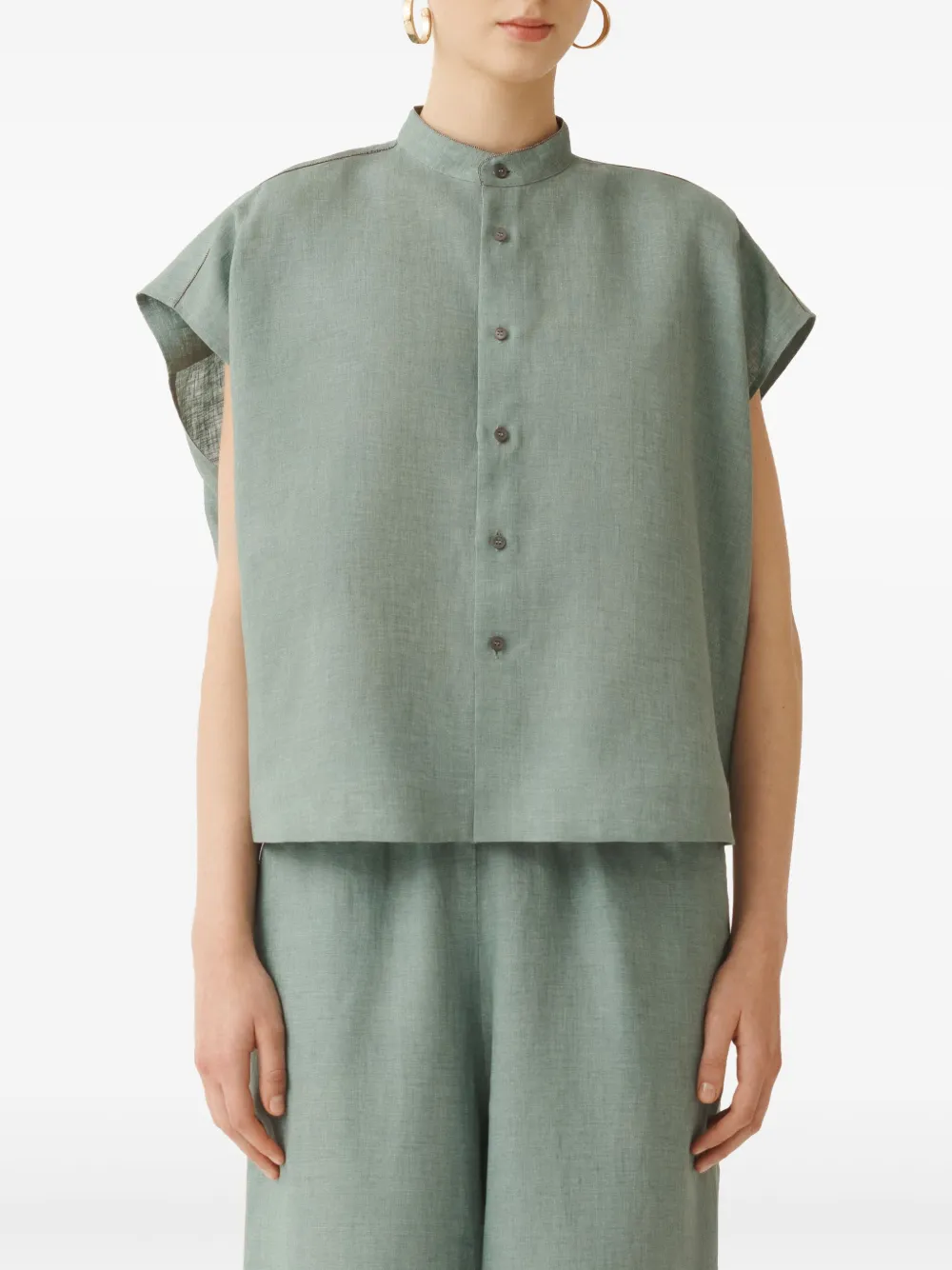 Fabiana Filippi Button-down blouse Groen