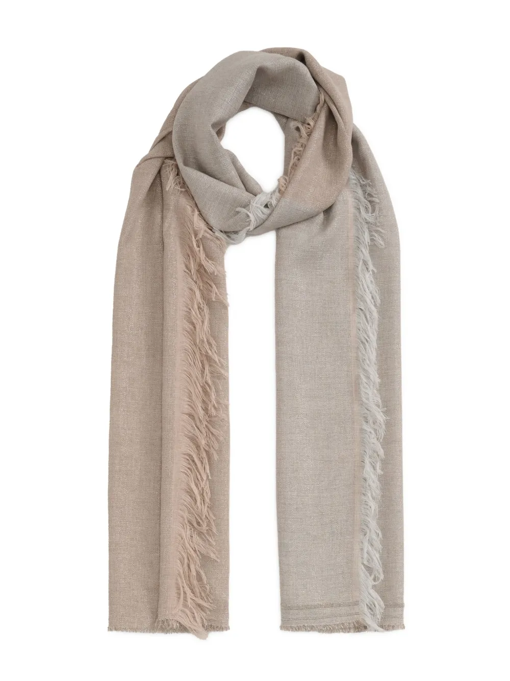 Fabiana Filippi Lurex sjaal Grijs