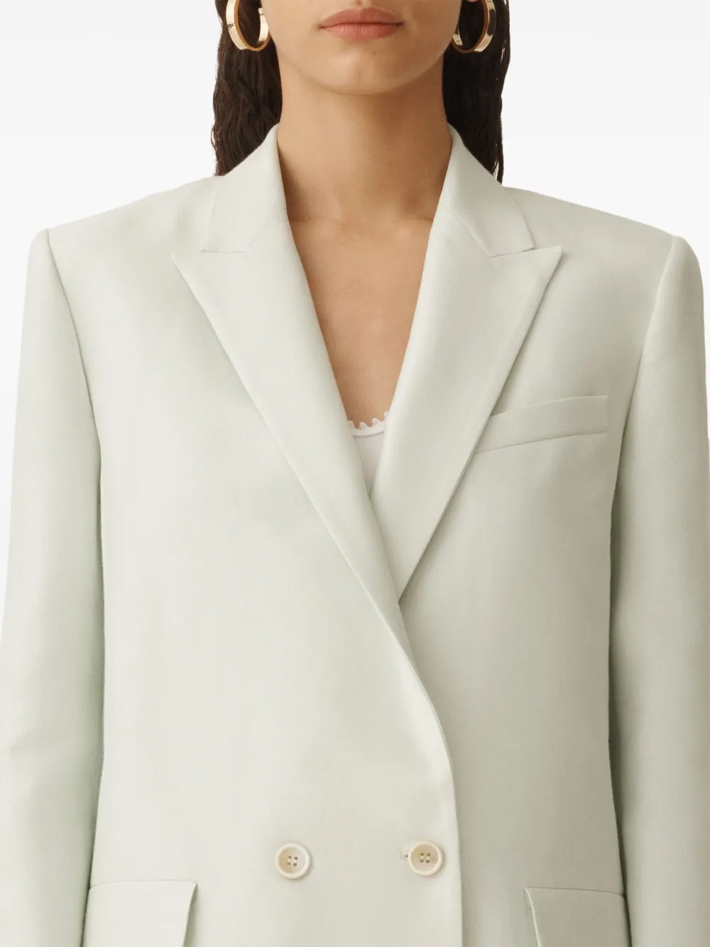Fabiana Filippi Blazer met dubbele rij knopen Groen