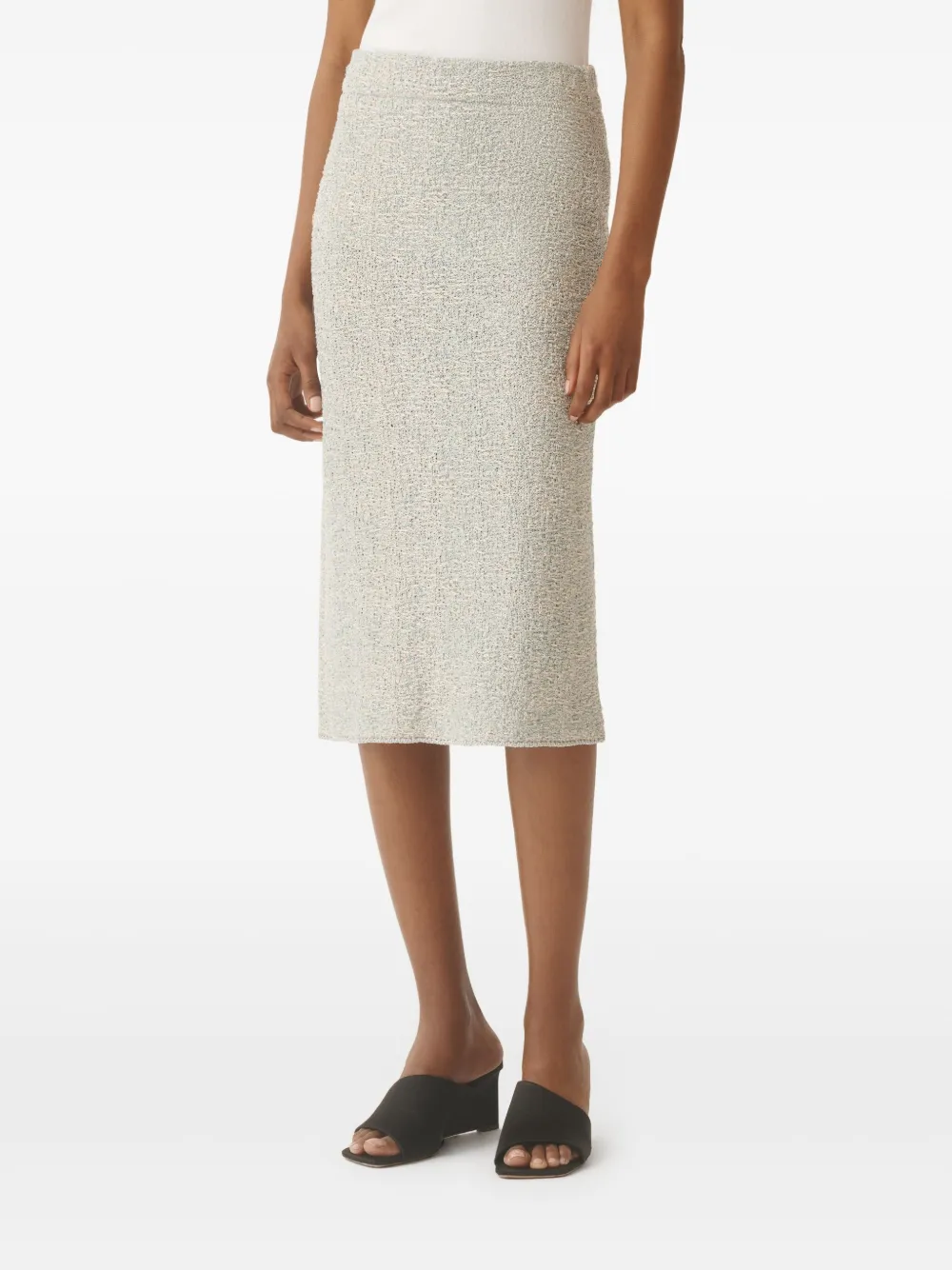 Fabiana Filippi Bouclé midi-rok Grijs
