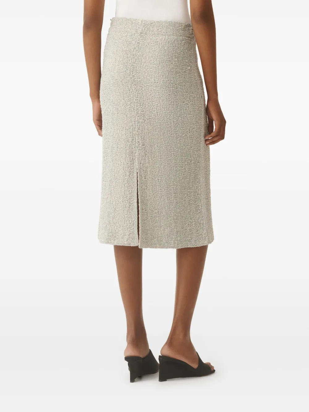 Fabiana Filippi Bouclé midi-rok Grijs