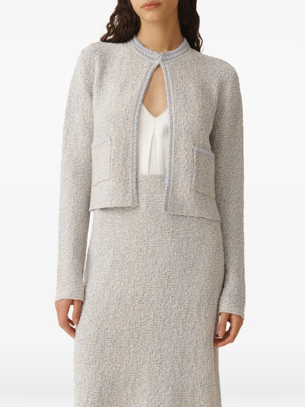 Fabiana Filippi Tweed jack Grijs