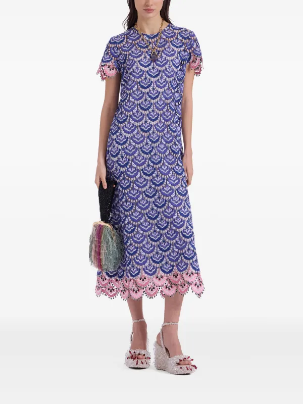 la doublej swing midi dress La Doublej Icon Clingy Swing Midi Dress - Brown